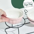 thumbnail image 4 of Cuencos elevados para gatos, platos de alimentación de cerámica, cuencos elevados para comida y agua con inclinación de 15°,, 4 of 5