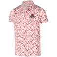 thumbnail image 2 of Youth Garb White Ohio State Buckeyes Earnest Allover Print Polo, 2 of 3