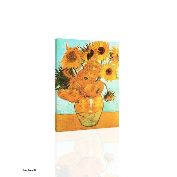 12 Sunflowers In A Vase Van Gogh - CANVAS OR FINE PRINT WALL ART