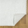 thumbnail image 5 of Luxe Weavers Machine Woven White 2x7 Runner Rug, Indoor Stain-Resistant Fringed Carpet, 5 of 9