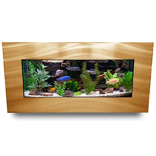Aussie Aquariums 2.0 Aquarium Mural - Skyline - Or Brossé