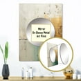thumbnail image 3 of Designart "The Minimalistic Horizon in Gold and Teal II" Abstract Painting Mirror Wall Decor - Modern Beige Abstract Living Room Wall Mirror Art - 32" x 24" Inch, 3 of 5