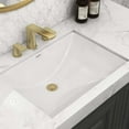 thumbnail image 4 of Ruvati 21 x 14 inch Undermount Bathroom Sink - White Rectangular Porcelain Ceramic with Overflow - Small Bathroom Sink for Vanity - Durable Bath Sinks - Ideal Bathroom Sinks - RVB0721, 4 of 4