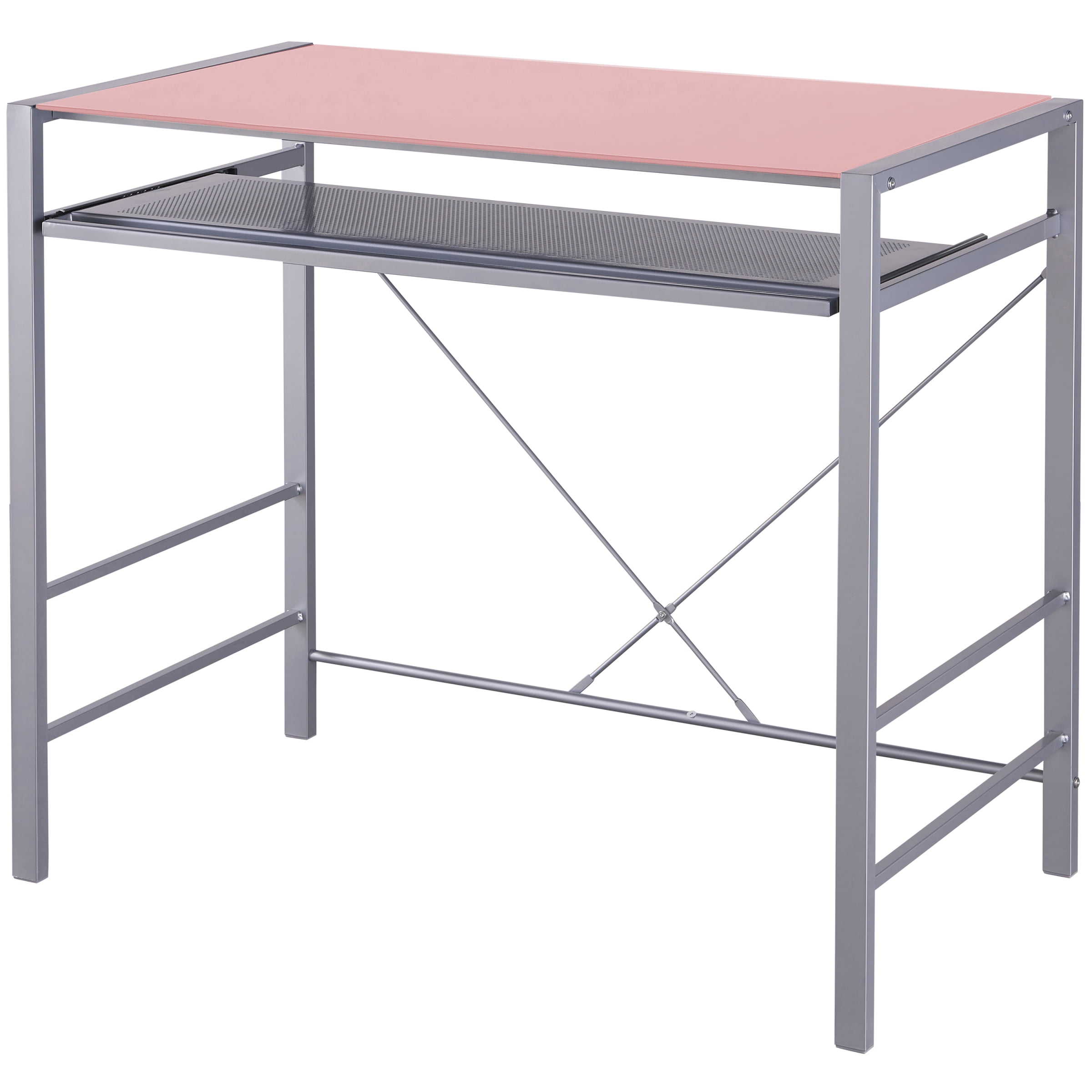 Mainstays Versatile Modern GlassTop Desk, Multiple Colors