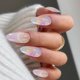 thumbnail image 4 of Tiras de uñas de gel IQXGE Purple Flower 20 piezas con luz UV, 4 of 6
