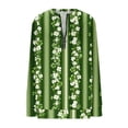 thumbnail image 2 of TaTaai Women Fashion St. Patrick's Day Graphic Print Loose Round Neck Sweatshirt Long Sleeve Casual Pullover Top Soft for Daily Streetwear Office Spring Fall Winter Gift, 2 of 5