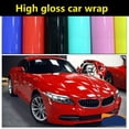 thumbnail image 3 of High Gloss Red Vinyl Car Wrap Sticker Decal Film for Cars Laptop Bubble Free Air Release, 3 of 5