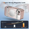 thumbnail image 5 of Matallic Glossy Clear for iPhone 11 Case Compatible with MagSafe with Plating Full Camera Protection [Strong Magnetic Attraction] Slim Thin Phone Case Shockproof for Women Girls(6.1")-Rose gold, 5 of 13