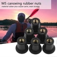 thumbnail image 2 of Lot de 6 écrous de pare-brise en caoutchouc M5 pour motos, kayaks, canoës, bateaux, 2 of 4
