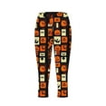 thumbnail image 4 of Tnhcen 2025 New Halloween Yoga Pants for Women - High Waisted Spooky Print Leggings Plus Size Stretch Yoga Pants Women's Halloween Costume Leggings 7/8 Length Yoga Pants S-3XL, 4 of 5