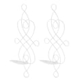thumbnail image 3 of Candelabro de Pared de Hierro para Velas, 2 Juegos de portavelas Plegable Resistente a la deformación, Innovador portavelas de Pared para Dormitorio, Comedor(Blanco), 3 of 14