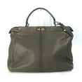 thumbnail image 1 of Pre-Owned Fendi 8BN210 Tote Bag Inner Zucca pattern Shoulder Bag Hand Bag gray (Good), 1 of 16