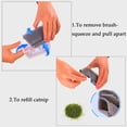 thumbnail image 3 of Peluquería automática para gatos, paquete de 4 rascadores de esquina de pared, peines de masaje de aseo suave para gatos de pelo corto y largo, juguete para gatos de interior y gatitos, 3 of 5