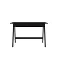 thumbnail image 3 of Home Design Serafina Writing Desk with Spacious Tabletop and Built-In Drawer, Modern Clean-Lined Design for Home Office, Study Space, or Remote Work, Black, 3 of 8