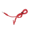 thumbnail image 2 of Un cable de pinza de cocodrilo, cable de pinza de cocodrilo Cable de pinza de cocodrilo de silicona Conector tipo banana Cable de pinza de cocodrilo Diseño aerodinámico, 2 of 8