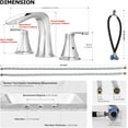 thumbnail image 5 of PARLOS 2-Handle Widespread Waterfall Roman Bathtub with Hot & Cold Supply Lines, Polished Chrome, 5 of 8