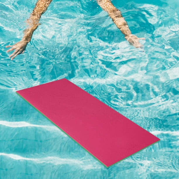 Water Floating Mat Floating Raft for Pool Durable Float Blanket Drifting  Mattress Foam Floating Pad for River Swimming Pool Family and Pink 