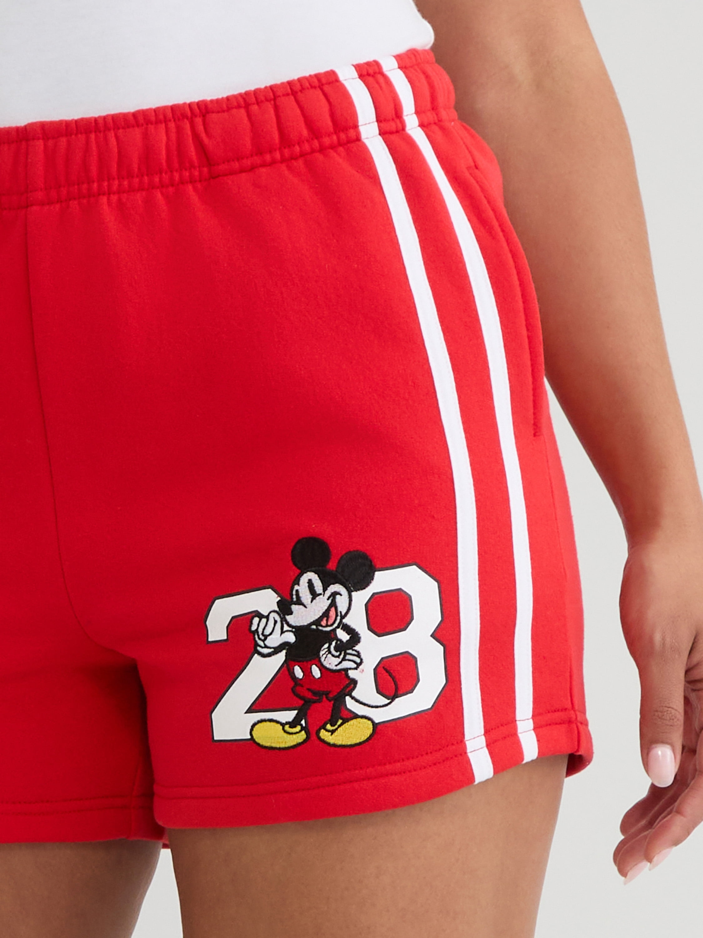Disney Women’s and Women’s Plus Mickey Mouse Graphic Print Shorts, 3.75'' Inseam, Sizes XXS-2XL