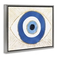 thumbnail image 3 of Stupell Industries Evil Eye Shape Striped Mati Symbol Graphic Art Luster Gray Floating Framed Canvas Print Wall Art, Design by Ziwei Li, 3 of 9