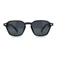 thumbnail image 3 of Gentlemanly Keyhole Bridge Thin Horn Rim Hipster Fashion Sunglasses Slate - Black, 3 of 8