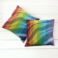 thumbnail image 2 of Ambesonne Rainbow Throw Pillow Cover 2 Pack, Pride Flag Inspired Design, 18", Multicolor, 2 of 6