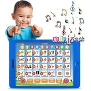 Boxiki kids Learning Pad Fun Kids Learning Tablet with 6 Toddler Learning Games by Early Child Development Toy for Number Learning, Learning ABCs, Spelling, "Where Is?" Game, Melodies. Educational Toy