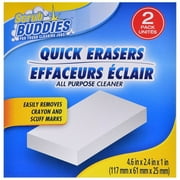 Quick Erasers - Easily Removes Crayon and Scuff Marks - 2 Pack