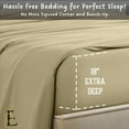thumbnail image 3 of Truck Size 42"X80" Extra Deep Pockets Fitted Sheet Only - 700-Thread Count 100% Pure Egyptian Cotton, 18 inches Deep Pockets Fitted Sheet, Soft, Sateen Weave - Taupe Color, 3 of 7