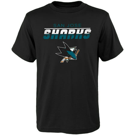Youth Black San Jose Sharks Team Logo T-Shirt