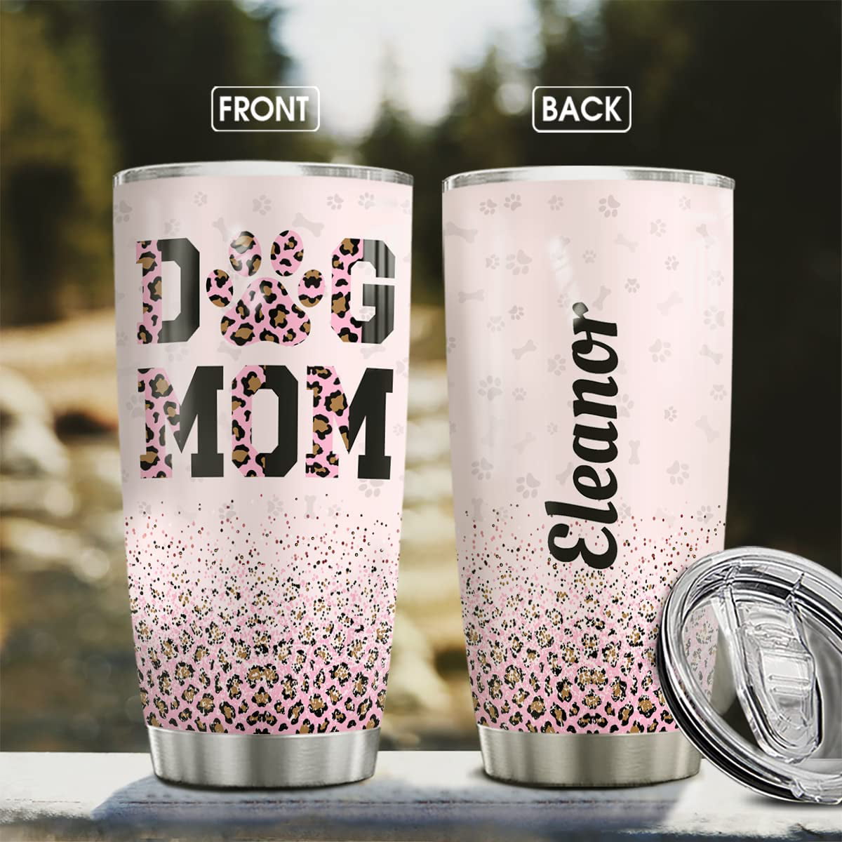 Dog Mom Tumbler World''s Best Dog Mom Tumblers Jewelry Drawing Style 20oz  30oz Stainless Steel Mothers Day Xmas Birthday Gifts Fur Mama Puppy Lovers