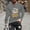 Gray, variant on Fashionable Men's Printed Top With Long Sleeved Round Neck And Smiling Face Printed Top/shirt Mens Stylish Dress Shirts Comfy TShirts For Men Gray