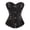 Black, variant on Steampunk Corset Pirate BustiersTop Plus Size Women Black 3XL