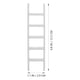 thumbnail image 3 of 1 pieza Mini escalera de casa en miniatura escalera de madera maciza modelo de escalera accesorio de bricolaje (blanco), 3 of 8
