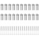thumbnail image 1 of 20Pcs Glass Standoffs, Stainless Steel Advertising Standoff Screws Advertising Screws for Plates and Sign Displays (20), 1 of 5