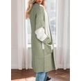 thumbnail image 2 of Jersey tipo cárdigan Astylish Chunky para mujer, de gran tamaño, verde, 2 of 6