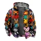 thumbnail image 1 of Roblox-Sudadera con capucha de manga larga para estudiante, suéter grueso con cremallera acolchada y estampado de dibujos animados, cuello suelto, algodón, regalos de navidad, 1 of 5