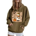 thumbnail image 2 of Sudadera con capucha de manga larga para mujer, informal, con capucha, para exteriores y chaquetas, ropa deportiva de moda para mujer, con capucha y ropa de invierno, sudadera con capucha de manga lar, 2 of 6