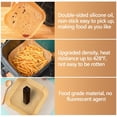 thumbnail image 7 of 200 pack 9 inch Square Disposable Air Fryer Liners, Unbleached Parchment Paper Made from Natural Wood Pulp, Non-Stick Oil-Proof Heat Resistant, Fits 5-8 Qt Basket, for Oven Microwave and Baking, 7 of 7