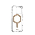 thumbnail image 5 of UAG iPhone 16 Pro Case 6.3" Plyo - Compatible with MagSafe Charging Rugged Slim Anti-Yellowing Transparent Clear Shockproof Military Grade Protective Cover, Ice/Gold, 5 of 6