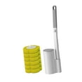 thumbnail image 4 of Kit de limpieza de cepillo de inodoro desechable para baño y hogar Amarillo, 4 of 6