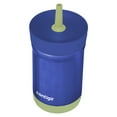 thumbnail image 4 of Contigo Kids Leighton Spill-Proof Stainless Steel Tumbler with Straw, 12 oz (354 ml), Blue & Green, 2 Pack, 4 of 7