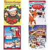 Christmas Holiday Movies DVD 4 Pack Assorted Bundle: Curious George: A Very Monkey Christmas, Rudolph the Red-Nosed Reindeer, 2 Christmas Movies, Paw Patrol: Pups Save Christmas