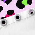 thumbnail image 5 of YST Girls Rainbow Cheetah Print Curtains & Drapes Colorful Leopard Print Blackout Curtains, Woodland Jungle Curtains Cheetah Black Out Curtains, Wild Safari Animal Window Drapes, 5 of 6