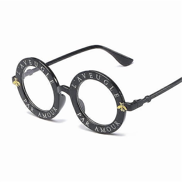 2020 New Fashion Round Frame Sunglasses Woman Vintage Sun Glasses Female Bee Design Brand Designer Uv400