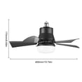 thumbnail image 2 of Ventiladores de techo con tornillo y luz, control remoto, base E26, ventilador de techo pequeño regulable, 2 of 9