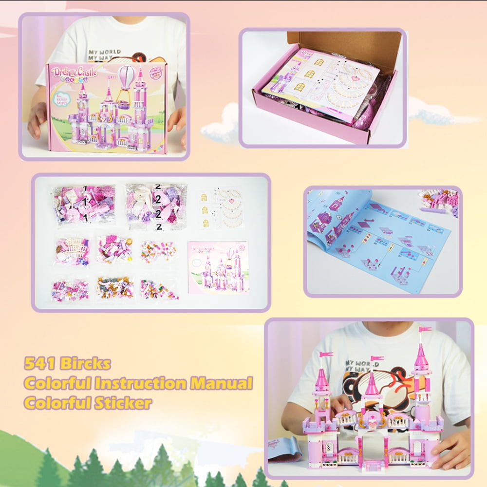 PUSITI Princess Castle Building Blocks Set Toys for girls 541 Pieces