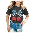 thumbnail image 1 of TZEWGL T-Shirts Basiques à Manches Courtes Col Rond Imprimé Graphique pour Filles Garçons Taille 10-11T, 1 of 4