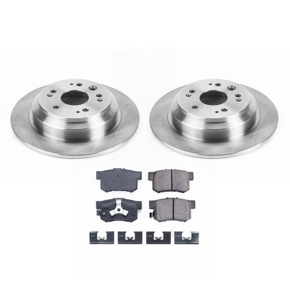 Ultimate Brakes Rear Ceramic Brake Pad and Rotor Kit with Hardware WM80128