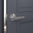 thumbnail image 6 of Villar Home Designs Door Lever Lara Chrome Passage 8 Pack, 6 of 8