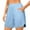 Light Blue, variant on Kaemgyyd Bermuda Shorts for Women Athletic Loose Wide Leg Running Sweat Shorts High Waist Comfy Yoga Shorts with Pockets